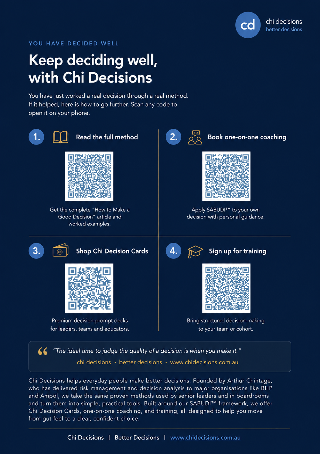 How to Make a Good Decision | SABUDI™ Guided Workbook (Digital Download)